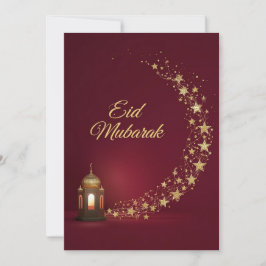 Eid Mubarak Modern Personalized card Feiertagskarte