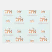 Eid Mubarak Modern Wrapping Paper Set of 3 Geschenkpapier Set (Vorderseite 3)