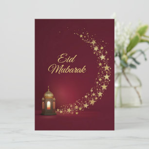Eid Mubarak Moderne Personalisierte Karte