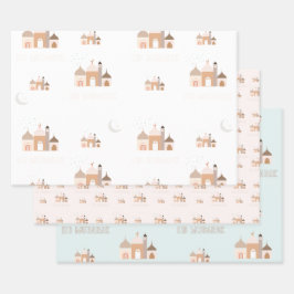 Eid Mubarak modernes Geschenkpapier-Set aus 3 Geschenkpapier Set