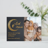 Eid Mubarak Moon Digital Download Personalisiert Einladung (Stehend Vorderseite)