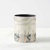 Eid Mubarak-Moschee-Laternen-Illustrationskunst Tasse (Zentrum)