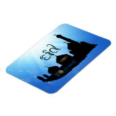 Eid Mubarak Moschee mit Typografie Magnet (Linke Seite)