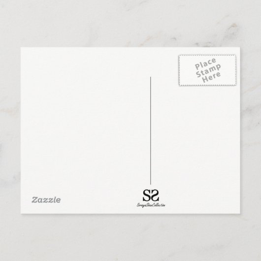 Eid Mubarak Moschee mit Typografie Postkarte (Rückseite)