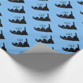 Eid Mubarak Moscheen-Silhouette - Geschenkpapier (Ecke)