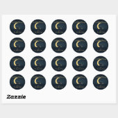 Eid Mubarak Muslim Classic Round Sticker (Blatt)