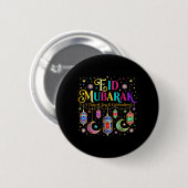 Eid Mubarak Muslimisches Feierkostüm für Eid Al Button (Vorne & Hinten)