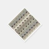 Eid Mubarak Napkins – Gold Kaaba & Masjid Nabawi Serviette (Ecke)