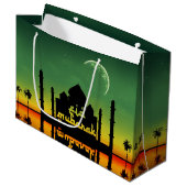 Eid Mubarak Night Reflection Große Geschenktüte (Vorderseite Schrägansicht)