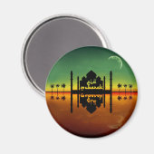 Eid Mubarak Night Reflection Magnet (Vorderseite/Rückseite)