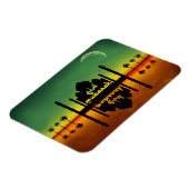 Eid Mubarak Night Reflection Magnet (Linke Seite)