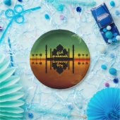 Eid Mubarak Night Reflection Pappteller (Party)