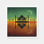 Eid Mubarak Night Reflection Serviette (Vorderseite)