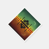 Eid Mubarak Night Reflection Serviette (Ecke)