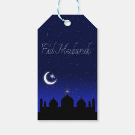 Eid Mubarak Night Stars Moschee Geschenkanhänger