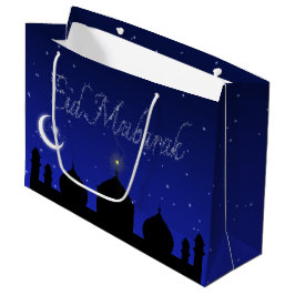 Eid Mubarak Night Stars Moschee Große Geschenktüte