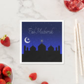 Eid Mubarak Night Stars Moschee Serviette (Beispiel)