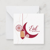 Eid Mubarak Note Card Mitteilungskarte (Vorderseite)