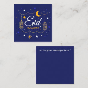 Eid Mubarak Note Card Mitteilungskarte