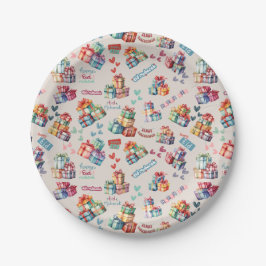 Eid Mubarak Paper Plates – Colourful Gift Boxes Pappteller