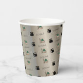 Eid Mubarak Papiertasse – Goldene Kaaba & Masjid N Pappbecher (Rückseite)