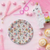 Eid Mubarak-Papierteller – Bunte Geschenkboxen Pappteller (Party)