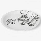 Eid Mubarak Pappteller (Schrägansicht)