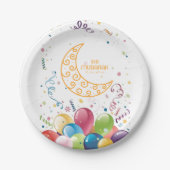 Eid Mubarak Pappteller (Vorderseite)