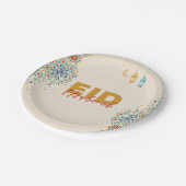 Eid Mubarak Pappteller (Schrägansicht)