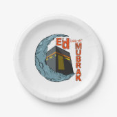 Eid Mubarak Pappteller (Vorderseite)