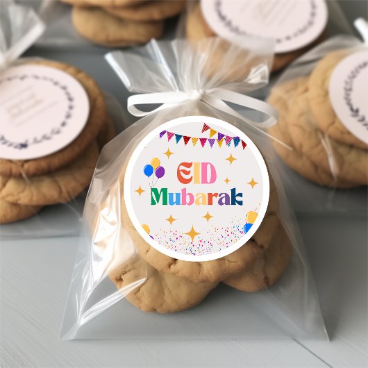 Eid Mubarak Party Favor Aufkleber