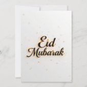 Eid mubarak Personalisierte moderne Karte (Vorderseite)