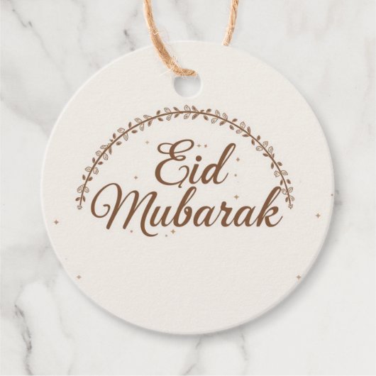 Eid mubarak personalisiertes Geschenk-Tag Geschenkanhänger (Vorderseite)