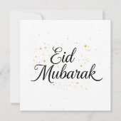 Eid mubarak Personalized modern Card Dankeskarte (Vorderseite)