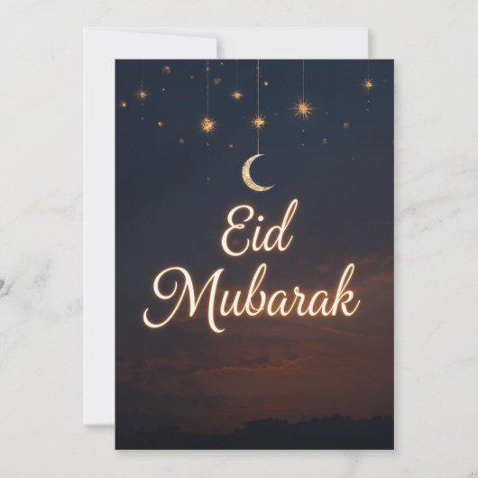 Eid mubarak Personalized modern Card Einladung (Vorderseite)