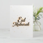 Eid mubarak Personalized Modern Card Einladung (Stehend Vorderseite)