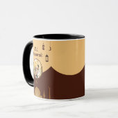 Eid Mubarak Photo Frame Mosque Skyline Art Tasse (Vorderseite Links)