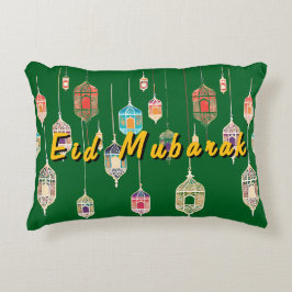 Eid Mubarak Pillow mit Islamischer Laternendesign Dekokissen