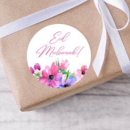 Eid Mubarak Pink Blume Sticker
