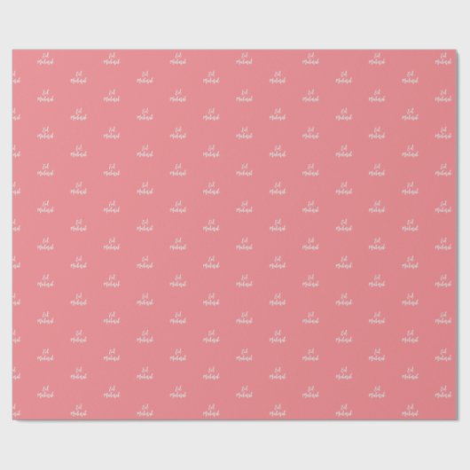 Eid Mubarak Pink & Silver Geschenkpapier (Flach)
