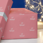 Eid Mubarak Pink & Silver Geschenkpapier