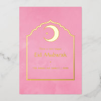 Eid Mubarak Pink und Gold