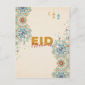 Eid Mubarak Postkarte (Vorderseite)