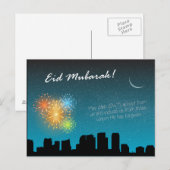 Eid Mubarak Postkarte (Vorne/Hinten)