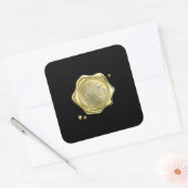 Eid Mubarak Quadratischer Aufkleber (Umschlag)