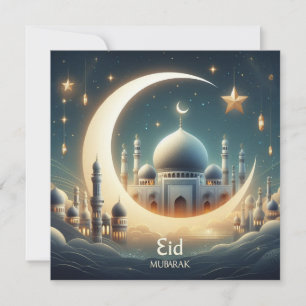 Eid Mubarak Ramadan Anpassbarer Grußtext Feiertagskarte