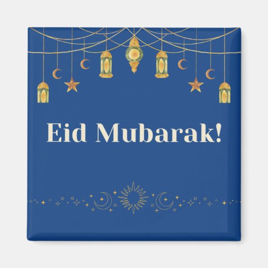 Eid Mubarak Ramadan Beautiful Magnet Geschenk (Vorne)
