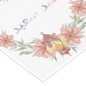 Eid Mubarak | Ramadan Blume Kalligrafie Kurzer Tischläufer (Ecke)