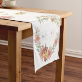 Eid Mubarak | Ramadan Blume Kalligrafie Kurzer Tischläufer (Beispiel)