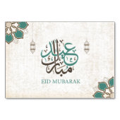 Eid Mubarak / Ramadan Greetings Tischnummer (Vorderseite)